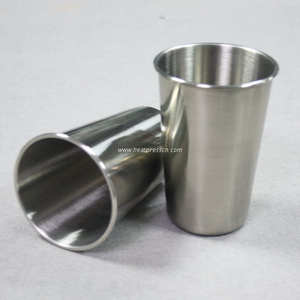 Silver Cone Shape Cup Sublimation Stainless Steel Mug