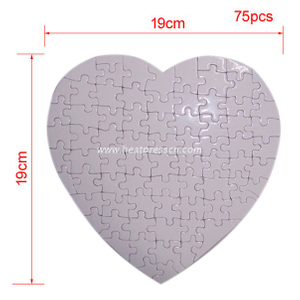 19*19CM Heart Sublimation Jigsaw Puzzle P26