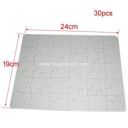 30pcs 7.5 x 9.5" Cardboard Sublimation Puzzle P28